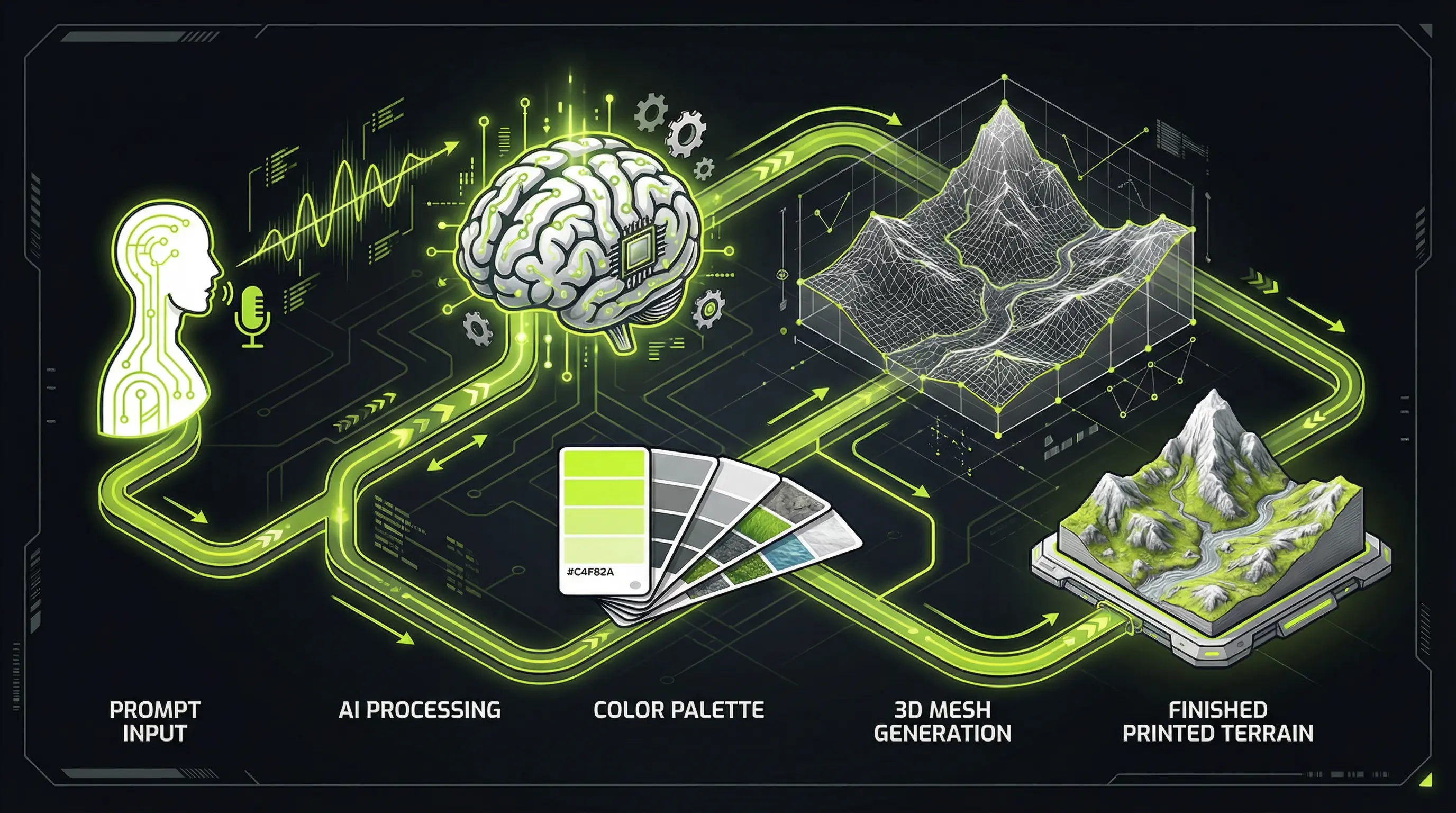 Technical illustration of the color matching pipeline
